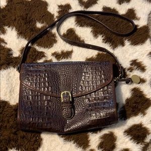 Vintage Croc Brahmin Crossbody Bag